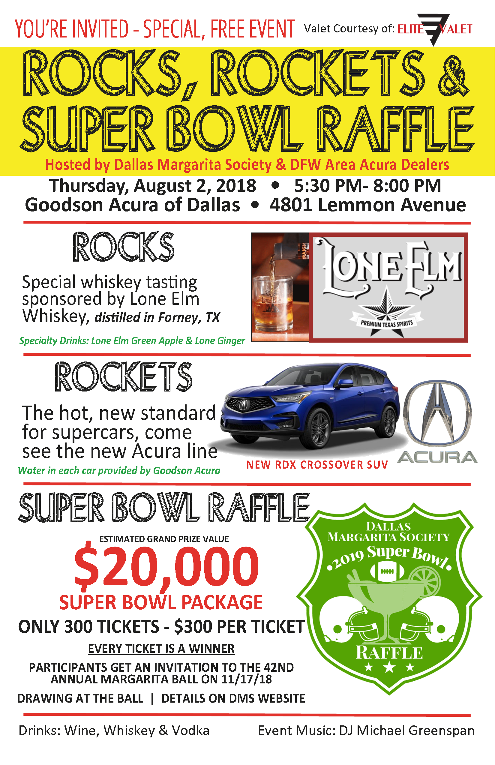 2019 Super Bowl Raffle  Dallas Margarita Society