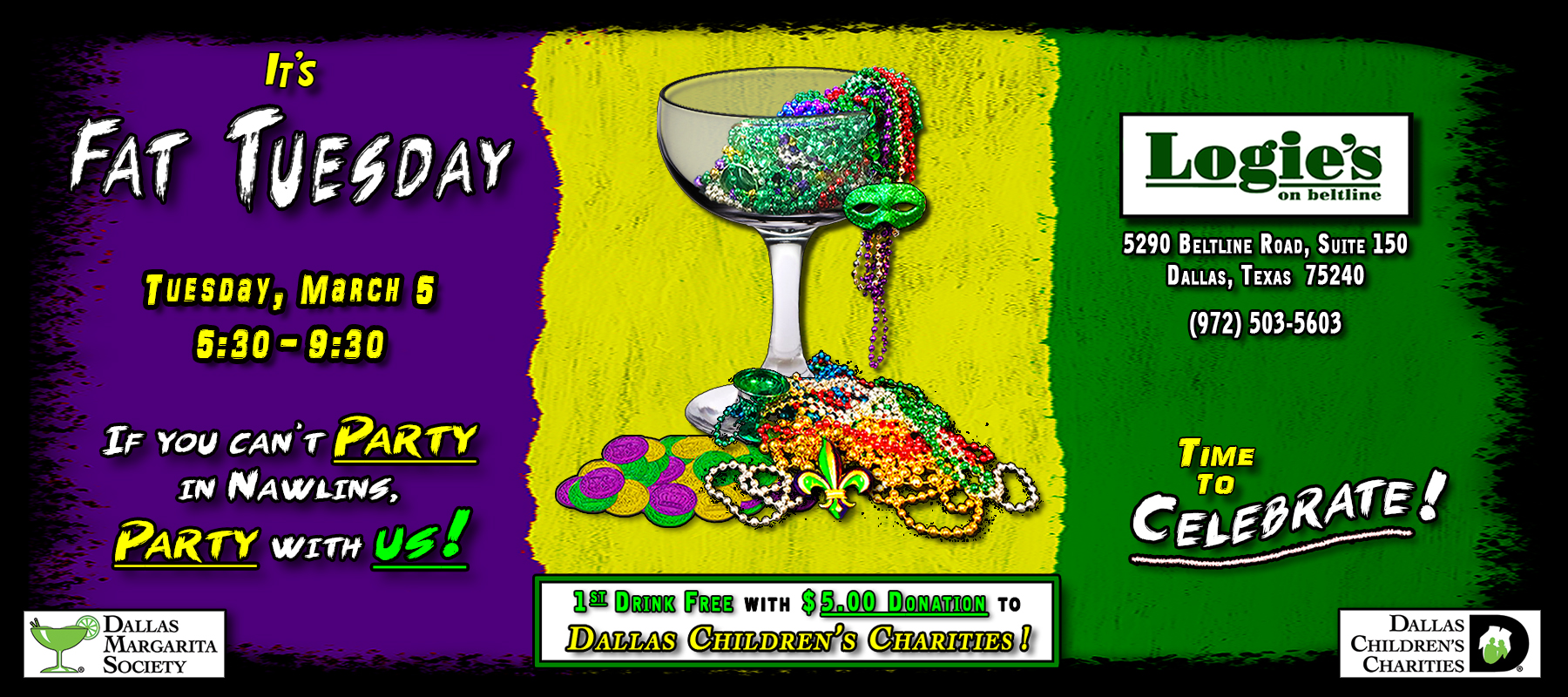 Dallas Margarita Society 2019 Fat Tuesday